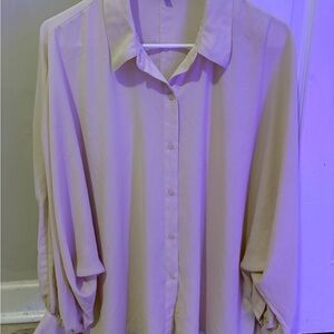 Express Cream Button Down Shirt
